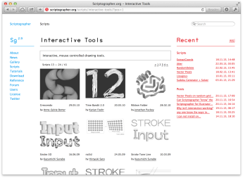 Scriptographer-Website